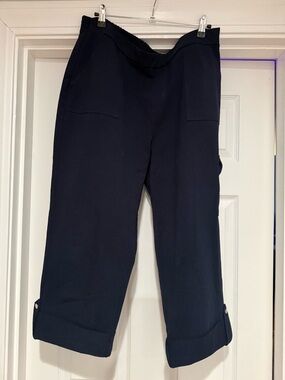 Susan Graver Dark Navy capris